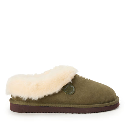 Women's Fireside by Dearfoams Adelaide Genuine Shearling Clog Slipper - Water Resistant | Dearfoams