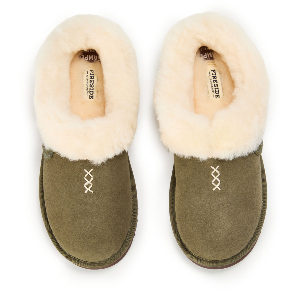 Women's Fireside by Dearfoams Adelaide Genuine Shearling Clog Slipper - Water Resistant | Dearfoams