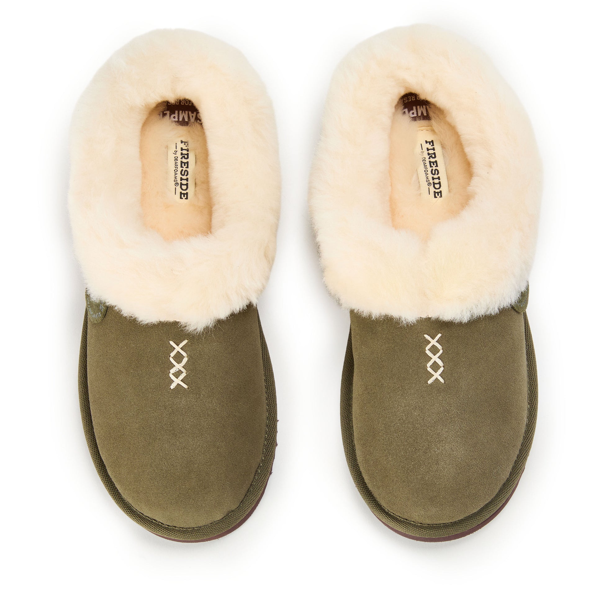 Women's Fireside by Dearfoams Adelaide Genuine Shearling Clog Slipper - Water Resistant | Dearfoams