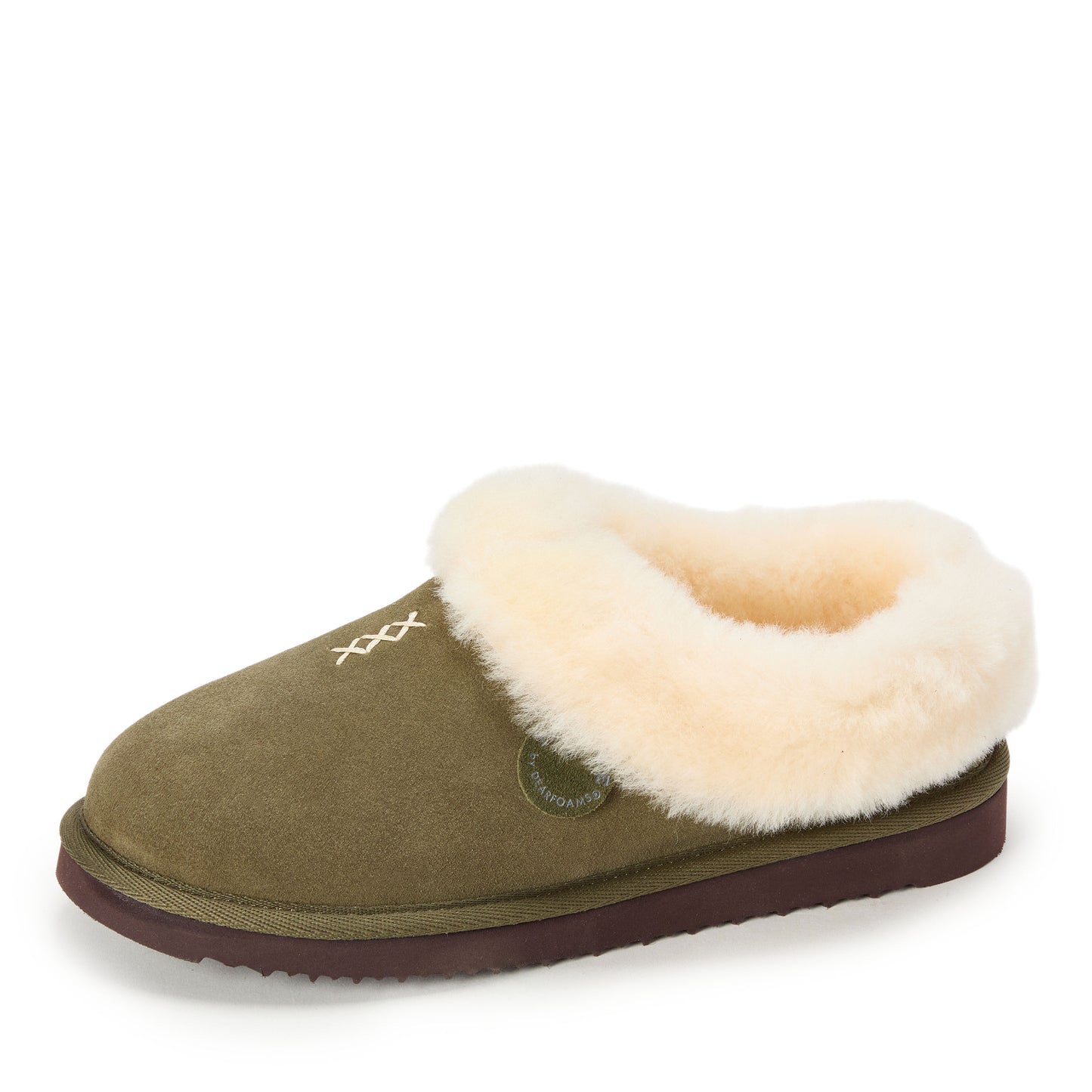Women's Fireside by Dearfoams Adelaide Genuine Shearling Clog Slipper - Water Resistant | Dearfoams