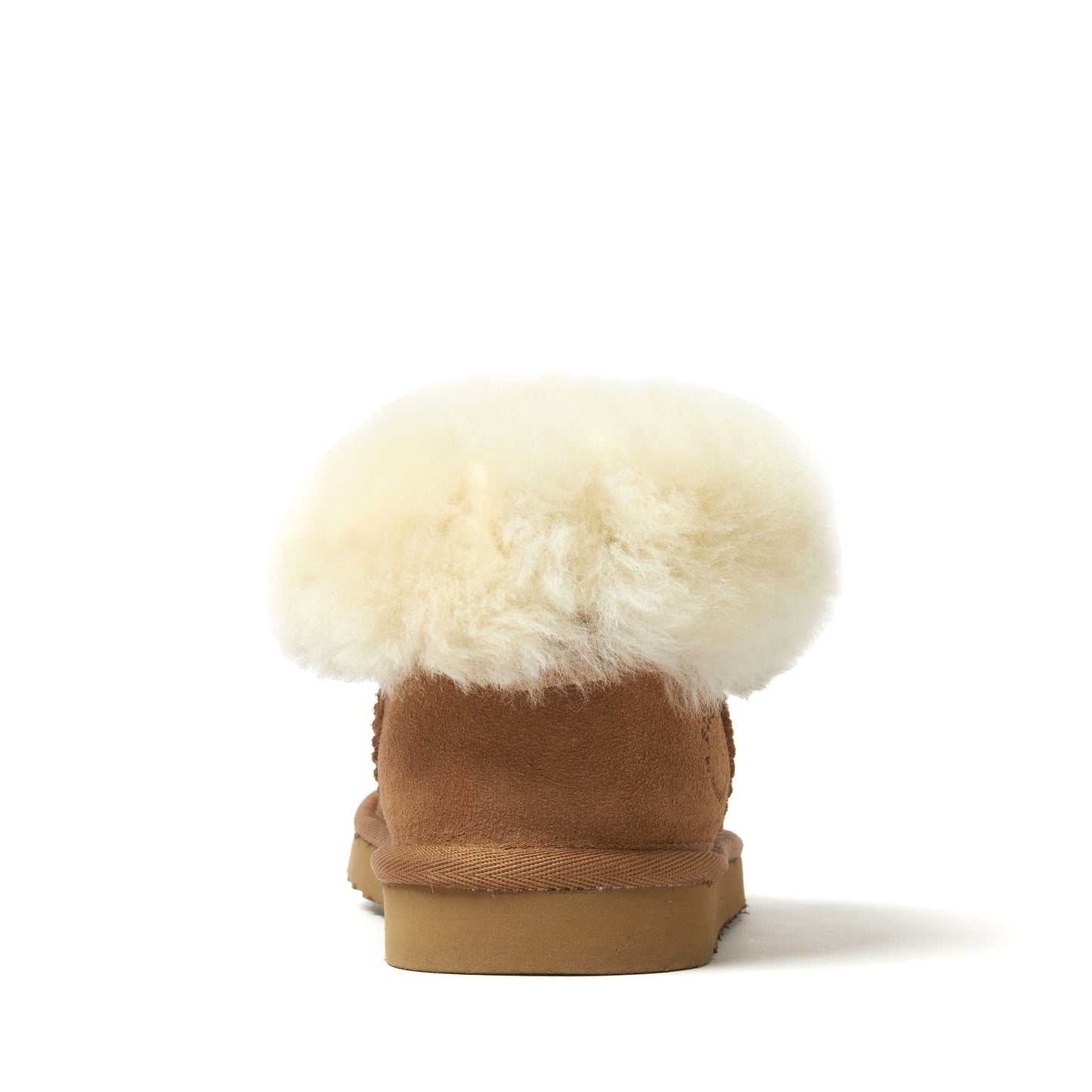 Women's Fireside by Dearfoams Perth Genuine Shearling Foldover Boot Slipper | Dearfoams