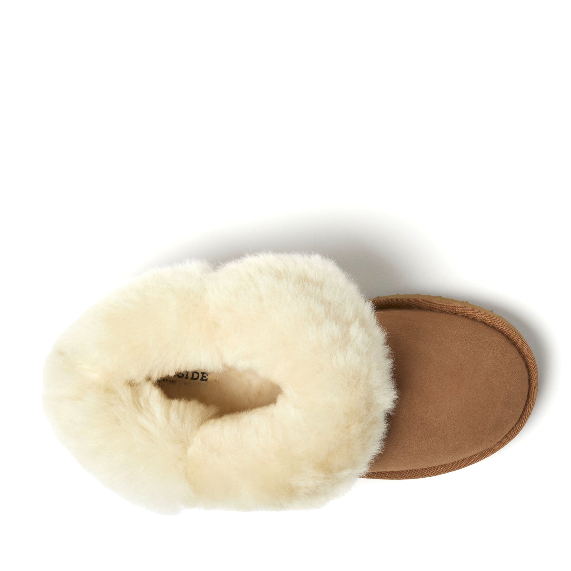 Women's Fireside by Dearfoams Perth Genuine Shearling Foldover Boot Slipper | Dearfoams