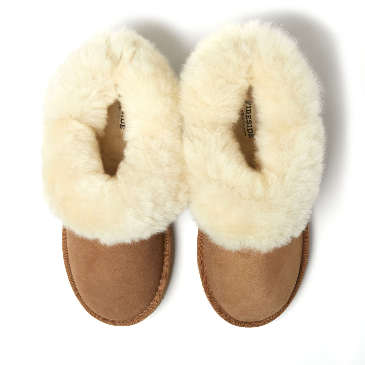 Women's Fireside by Dearfoams Perth Genuine Shearling Foldover Boot Slipper | Dearfoams