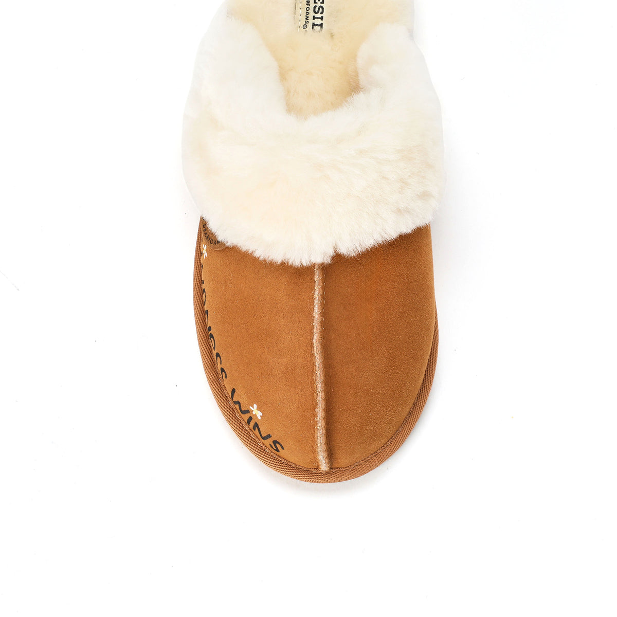 Women's Fireside by Dearfoams Limited Edition "Kindness Wins" Sydney Shearling Scuff | Dearfoams