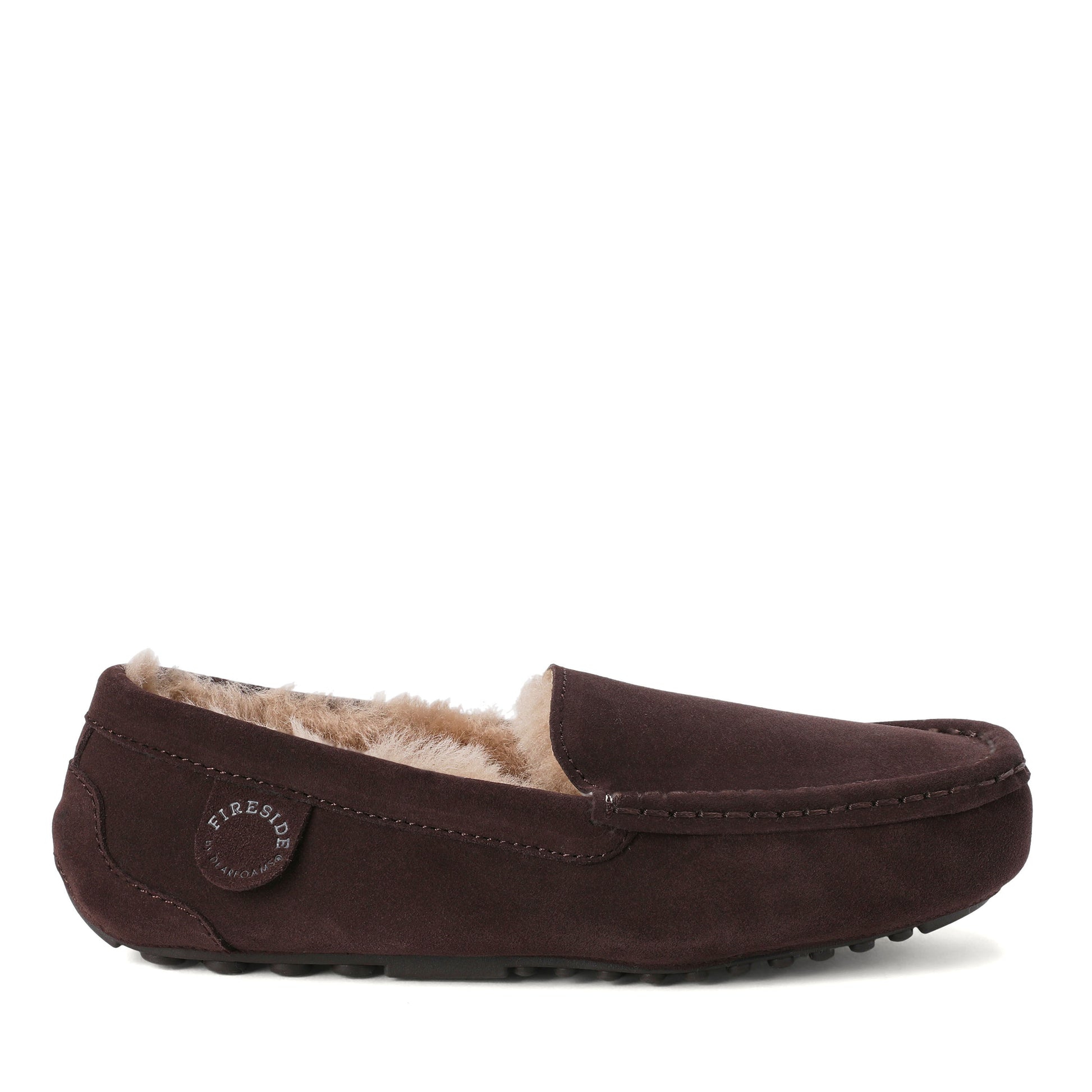 Women's Fireside by Dearfoams Mel Genuine Shearling Moccasin | Dearfoams