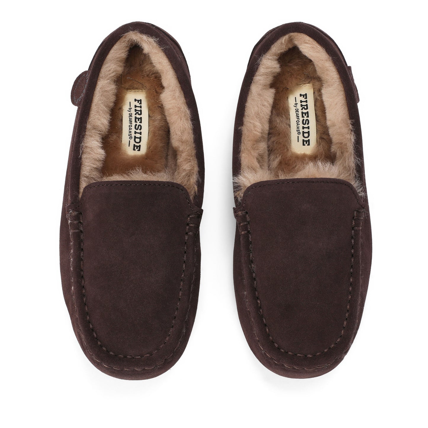 Women's Fireside by Dearfoams Mel Genuine Shearling Moccasin | Dearfoams