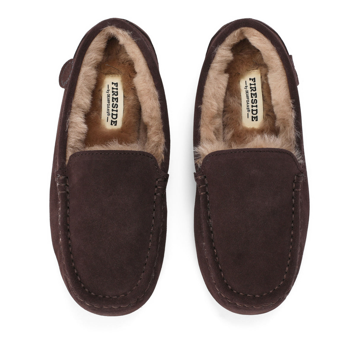 Women's Fireside by Dearfoams Mel Genuine Shearling Moccasin | Dearfoams