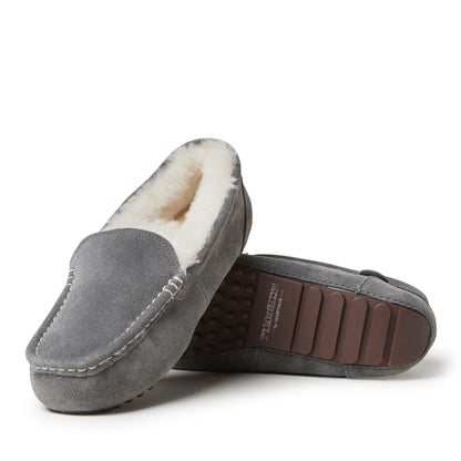 Women's Fireside by Dearfoams Mel Genuine Shearling Moccasin | Dearfoams