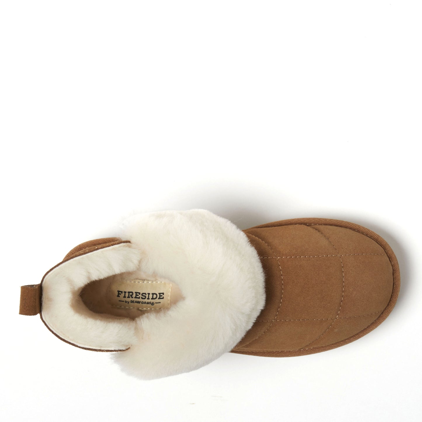 Women's Bayswater Genuine Shearling Quilted Platform Bootie | Dearfoams