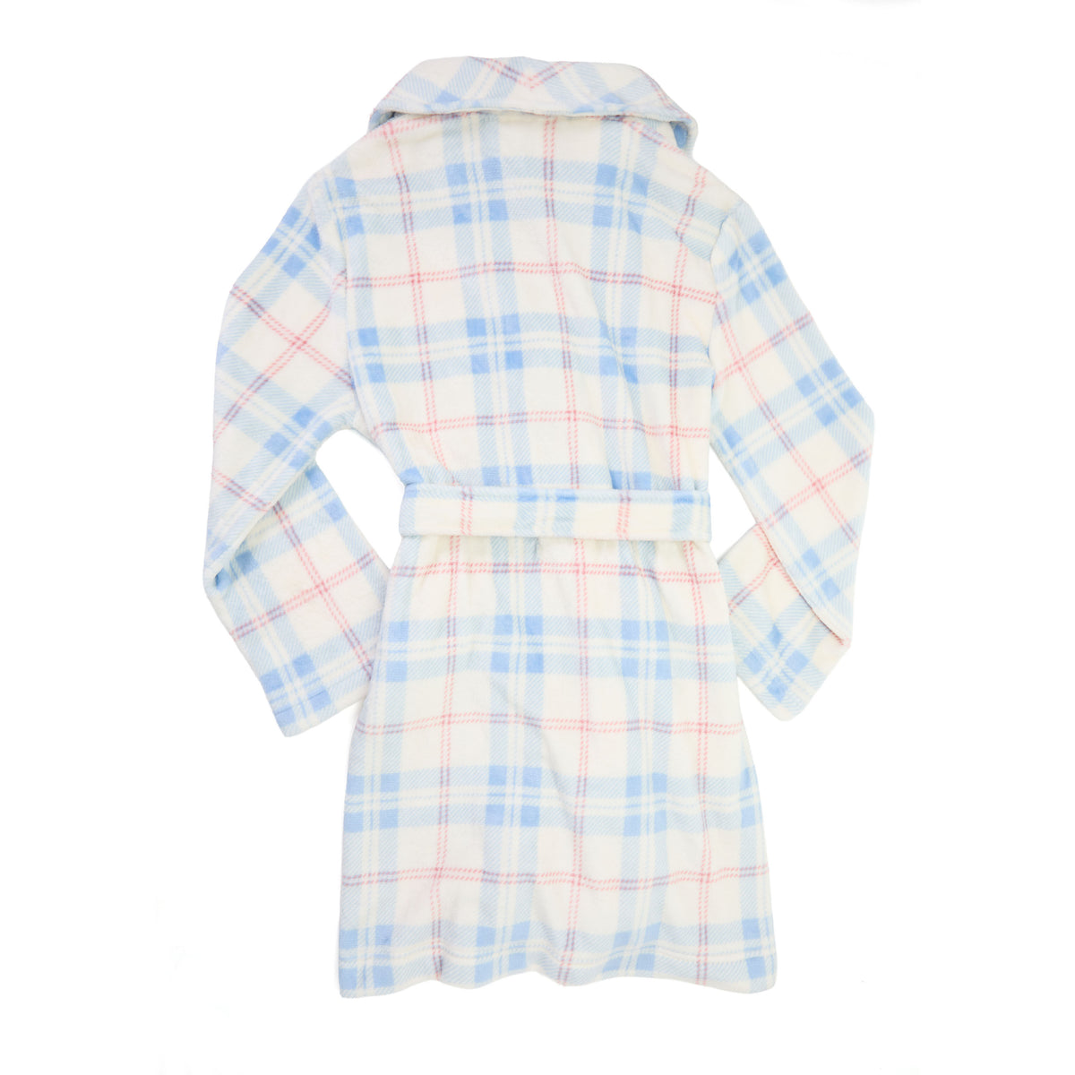 Women's Blue/Ivory Plush Robe | Dearfoams