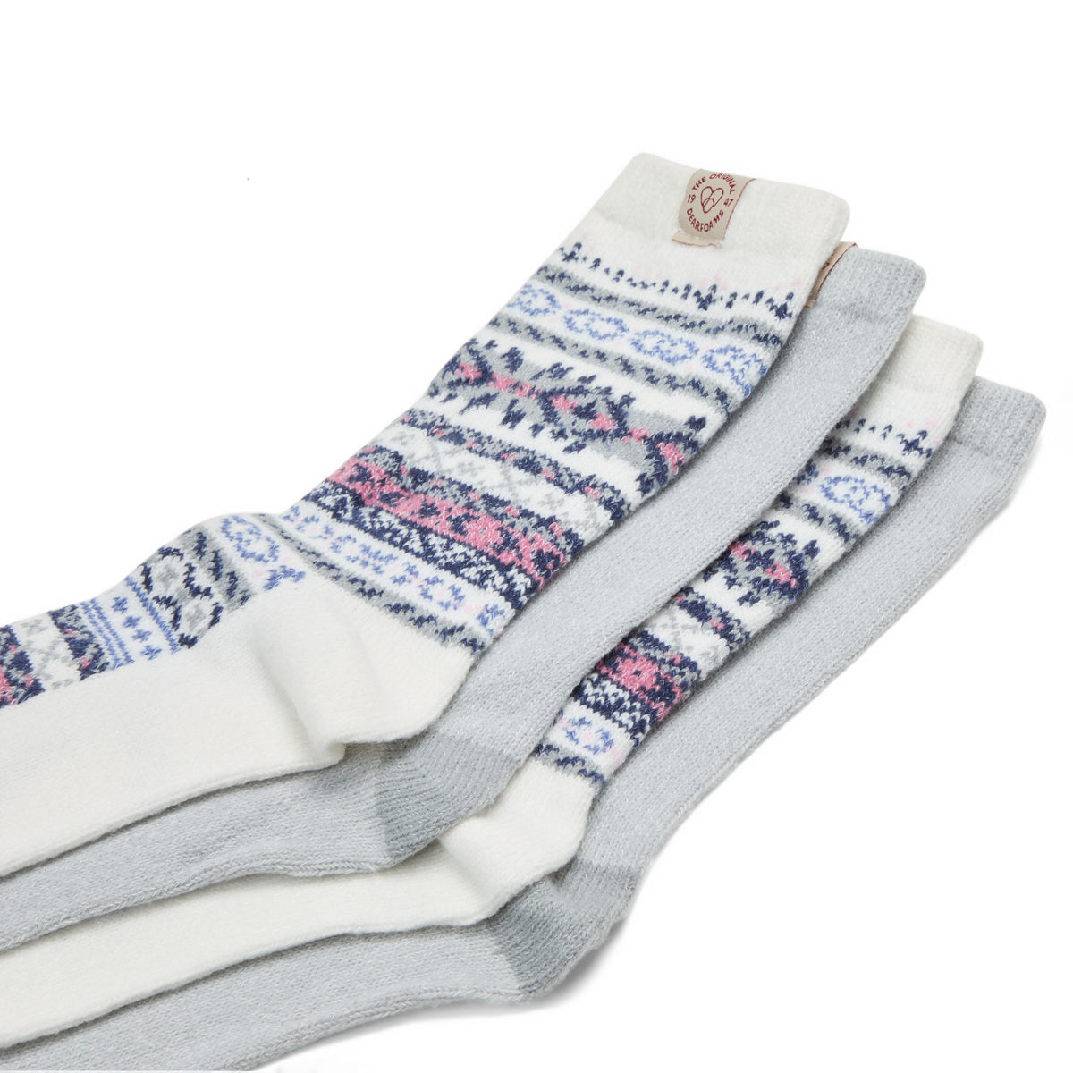 Ladies Fairaisle Crew Socks | Dearfoams