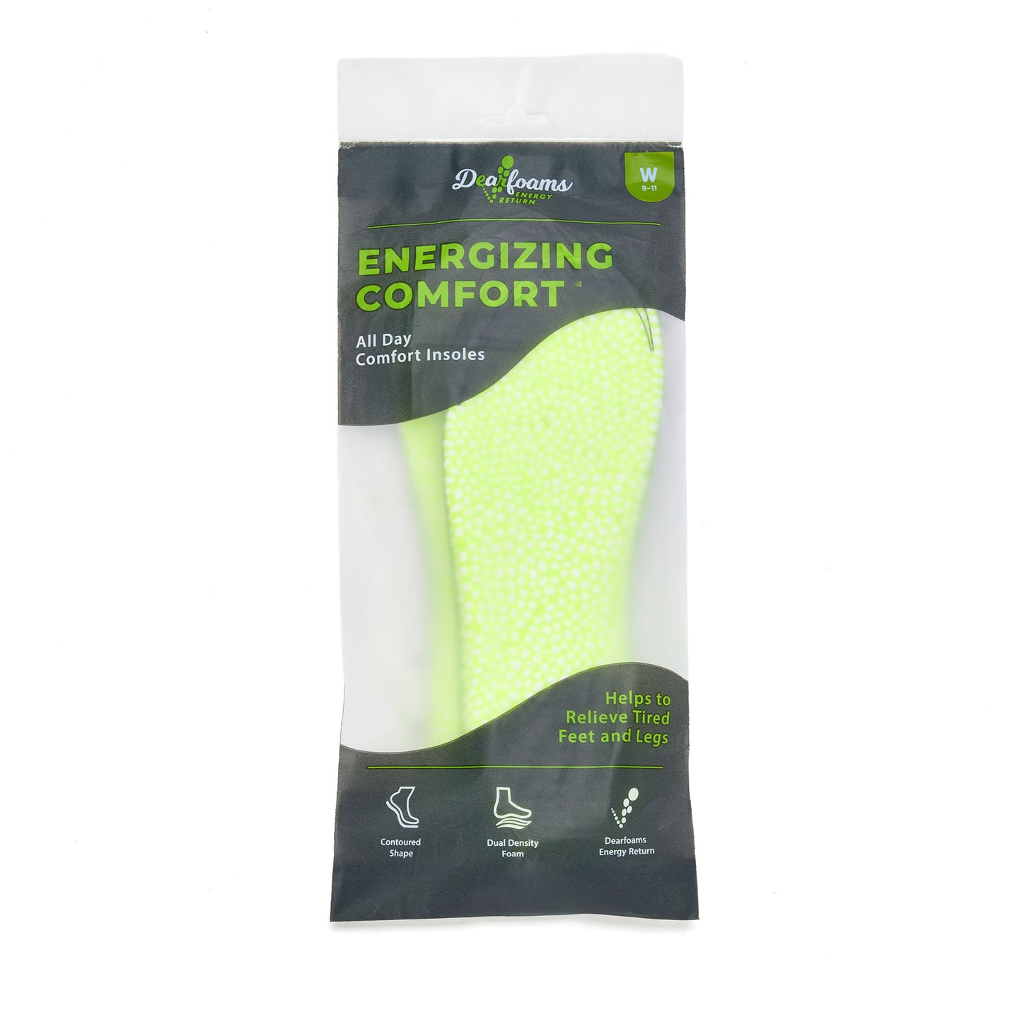 Womens Energy Return Footbed Removable Insole | Dearfoams