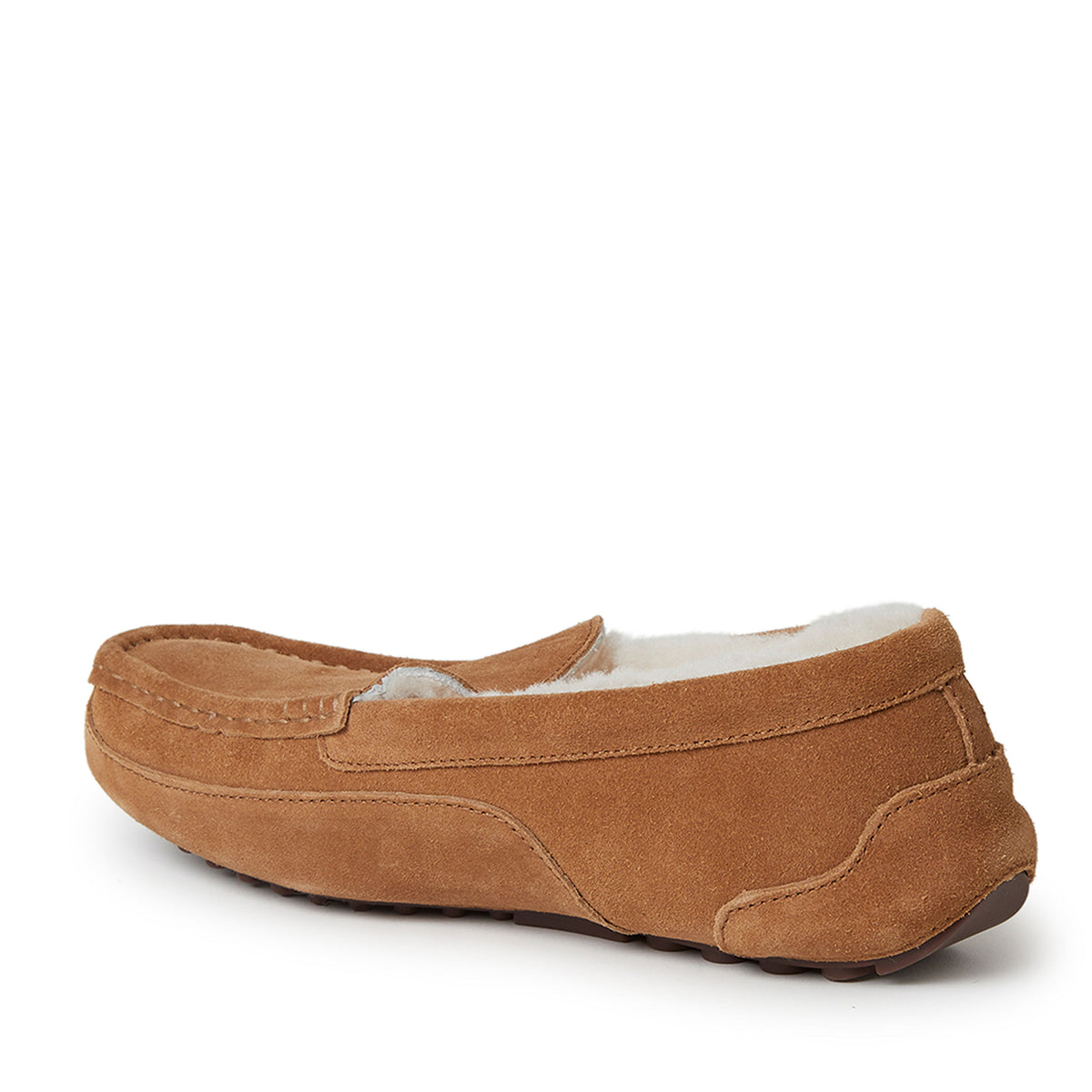 Men's Fireside by Dearfoams Melbourne Genuine Shearling Moccasin Slipper | Dearfoams