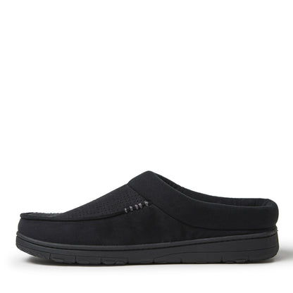 Men's Brendan Perforated Microsuede Moc Toe Clog | Dearfoams