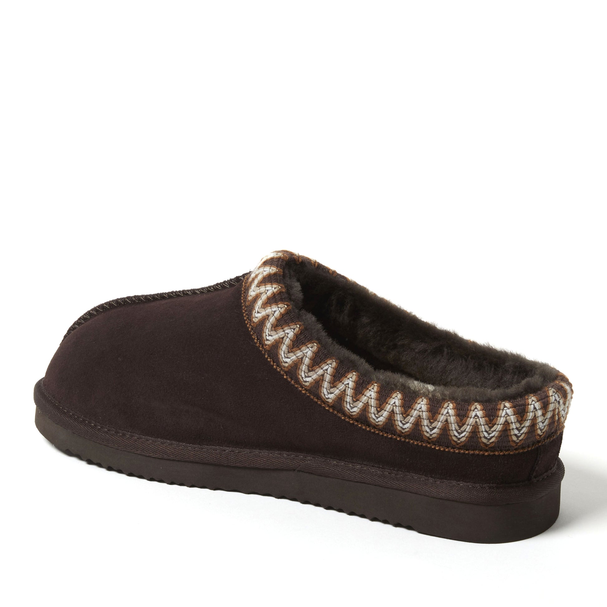 Men's Fireside by Dearfoams Grafton Genuine Shearling Clog With Taping - Water Resistant | Dearfoams