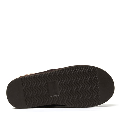 Men's Fireside by Dearfoams Grafton Genuine Shearling Clog With Taping - Water Resistant | Dearfoams