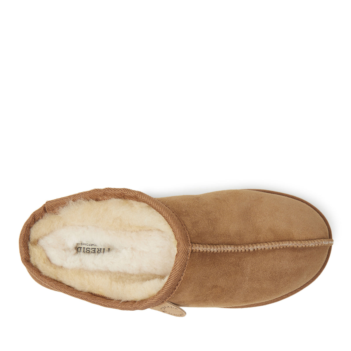 Men's Fireside by Dearfoams Grafton Genuine Shearling Clog Slipper with Woven Accent | Dearfoams