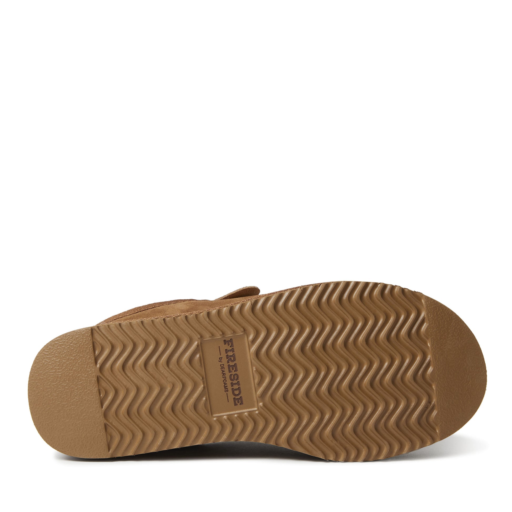 Men's Fireside by Dearfoams Grafton Genuine Shearling Clog Slipper with Woven Accent | Dearfoams