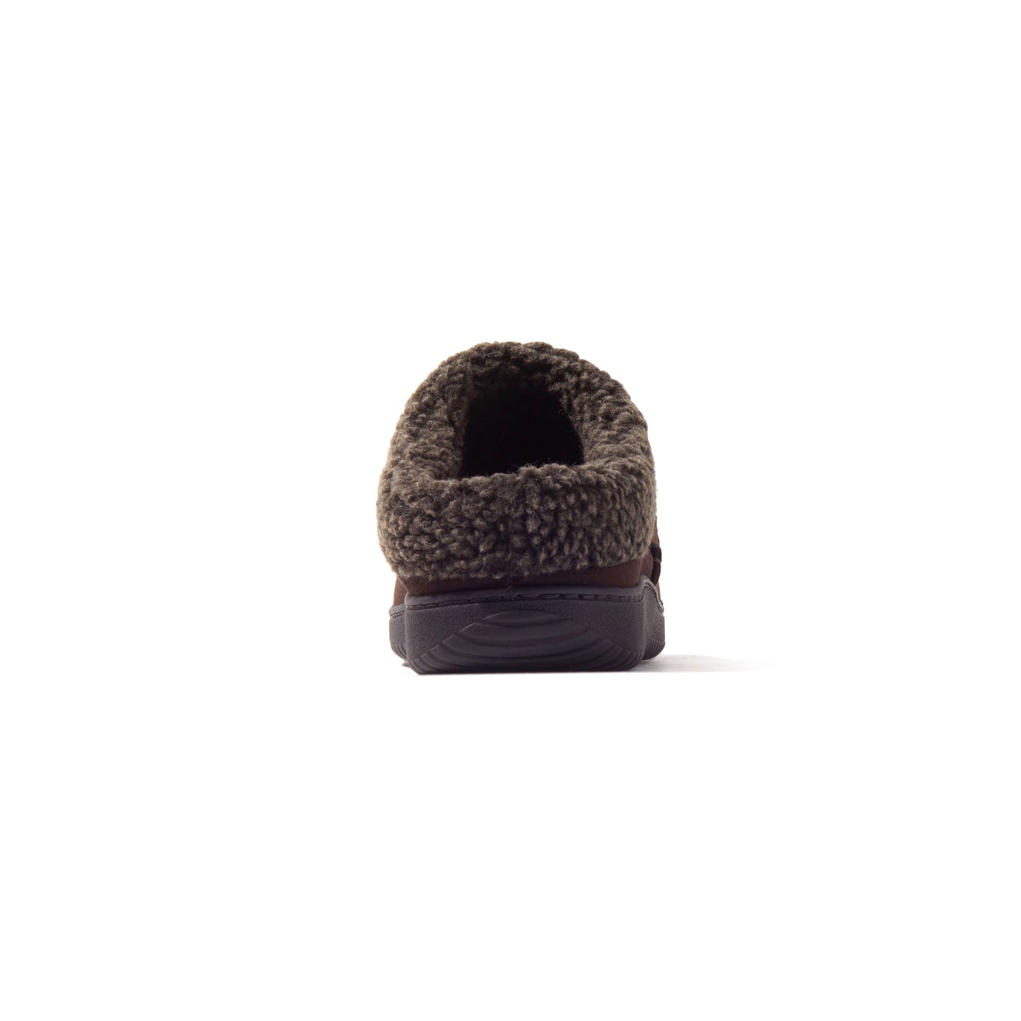 Men's Marshall Microsuede Moc Toe Clog With Berber Cuff | Dearfoams