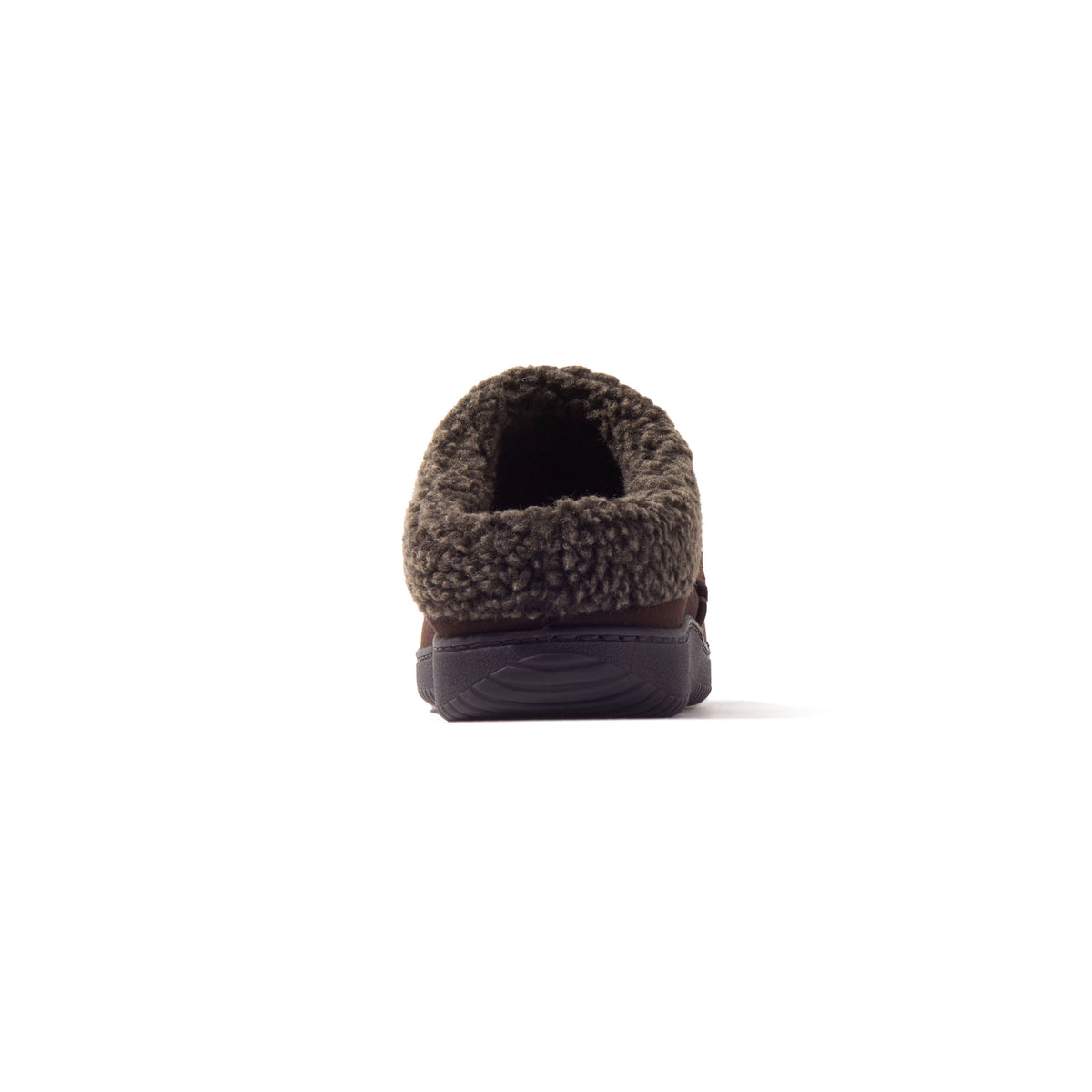 Men's Marshall Microsuede Moc Toe Clog With Berber Cuff | Dearfoams