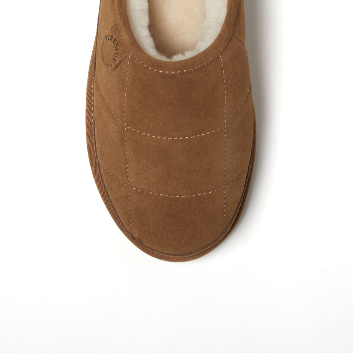 Men's Fireside by Dearfoams Grafton Quilted Genuine Shearling Clog | Dearfoams