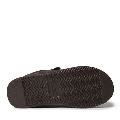 Men's Fireside by Dearfoams Grafton Genuine Shearling Clog Slipper with Woven Accent | Dearfoams