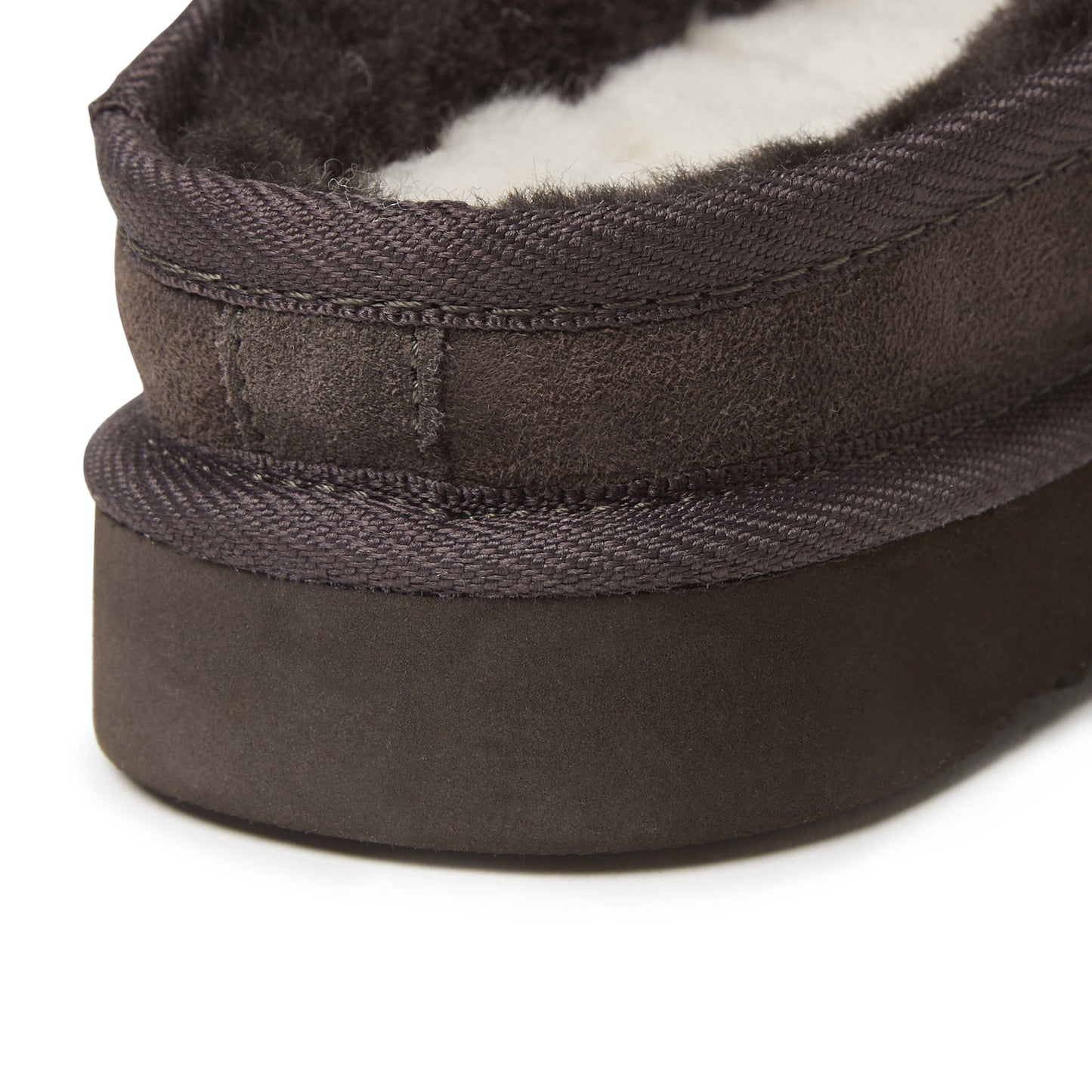 Men's Fireside by Dearfoams Grafton Genuine Shearling Clog Slipper with Woven Accent | Dearfoams
