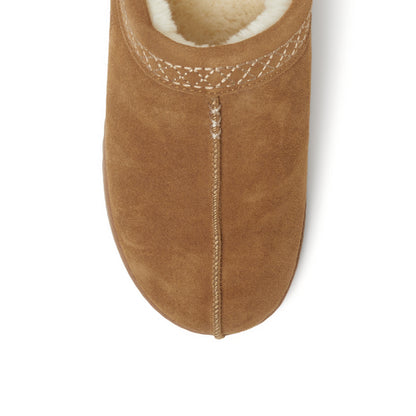 Men's Dean Genuine Suede Clog with Embroidery | Dearfoams