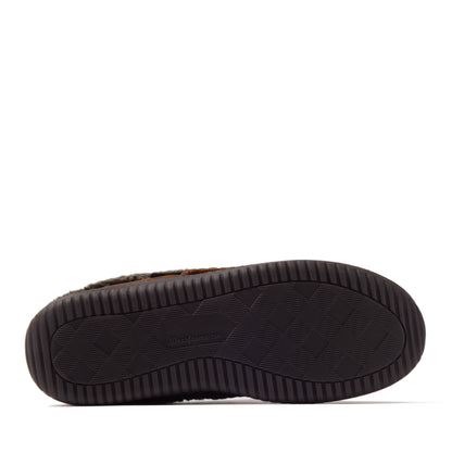 Men's Marshall Microsuede Moc Toe Clog With Berber Cuff | Dearfoams