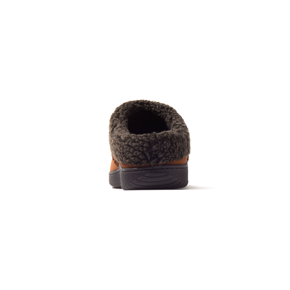 Men's Marshall Microsuede Moc Toe Clog With Berber Cuff | Dearfoams