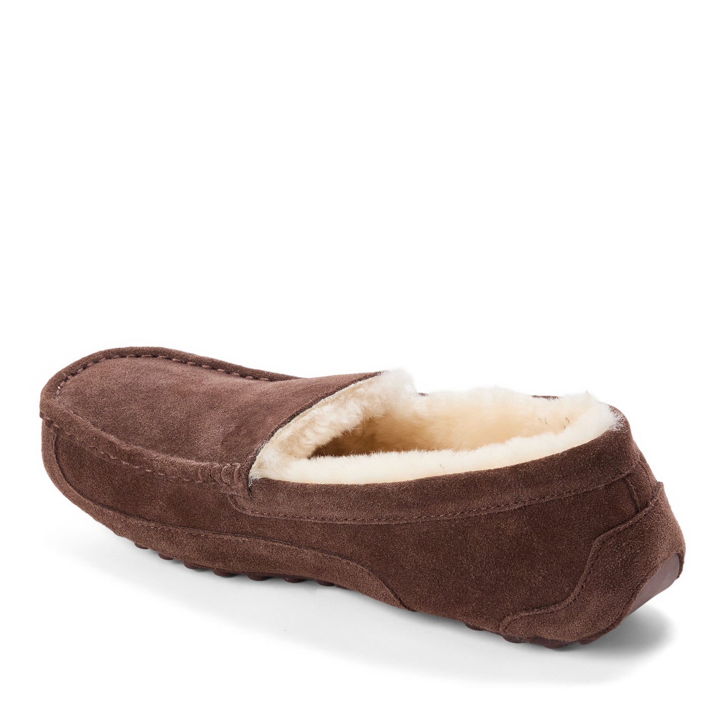 Men's Fireside by Dearfoams Melbourne Genuine Shearling Moccasin Slipper | Dearfoams