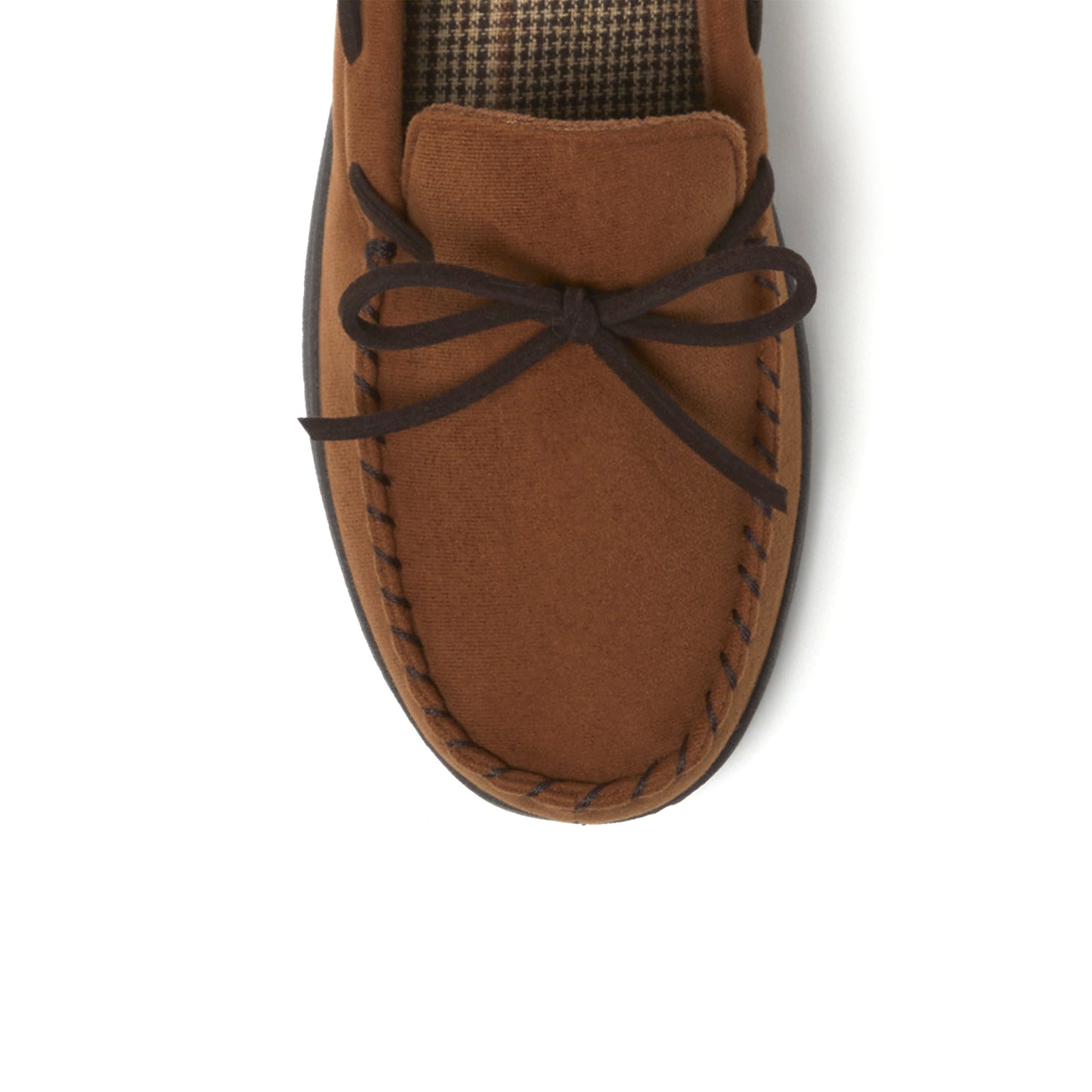 Men's Toby Microsuede Moccasin with Tie and Whipstitch | Dearfoams