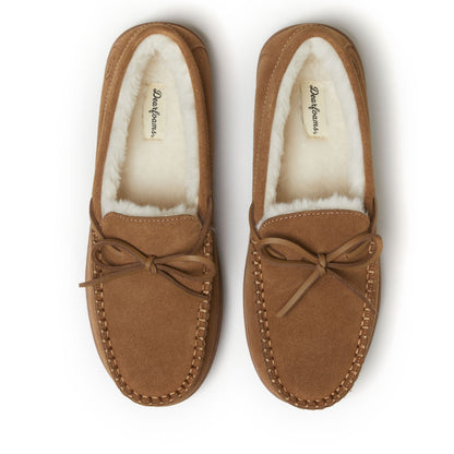 Men's Douglas Genuine Suede Moc With Tie | Dearfoams