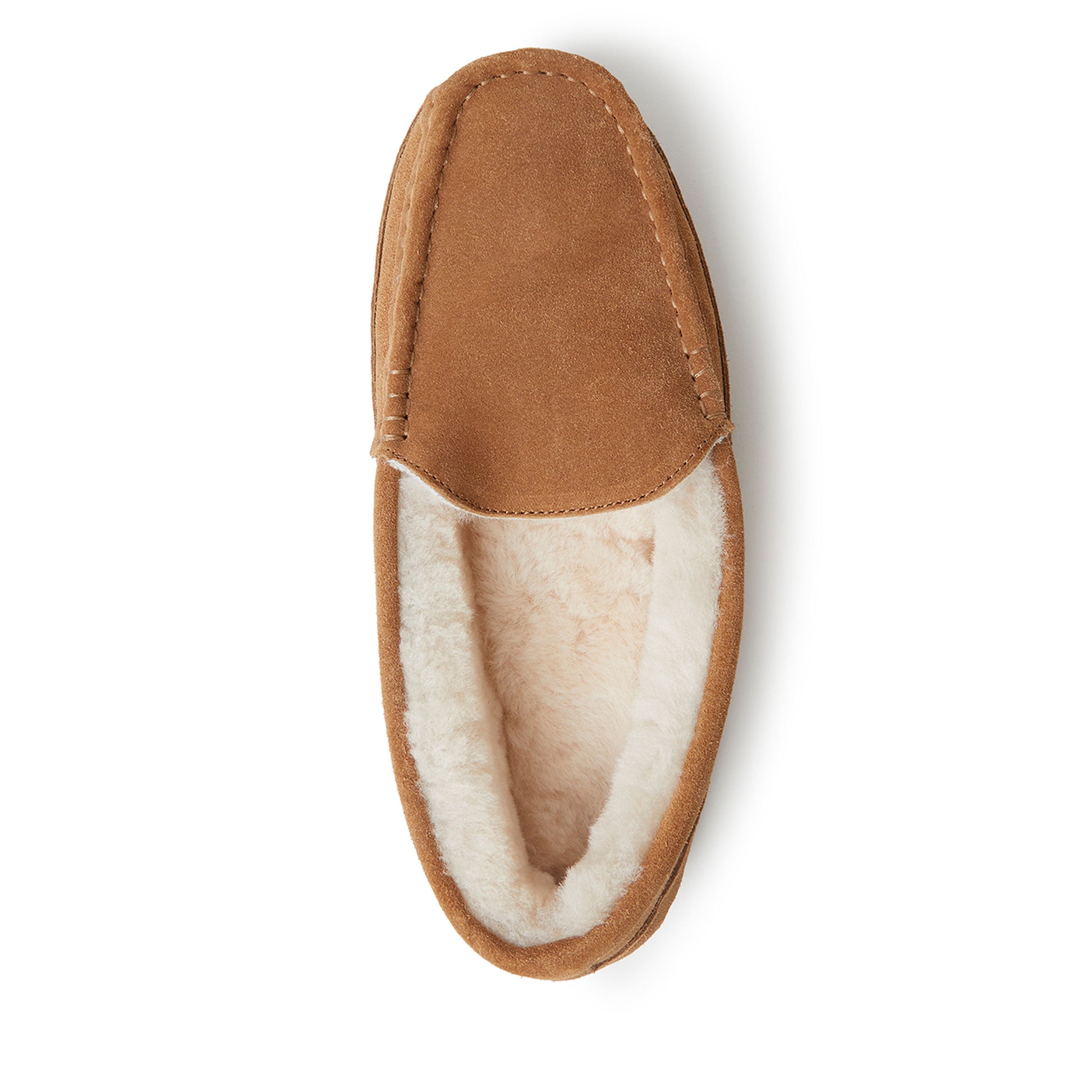 Men's Fireside by Dearfoams Melbourne Genuine Shearling Moccasin Slipper | Dearfoams