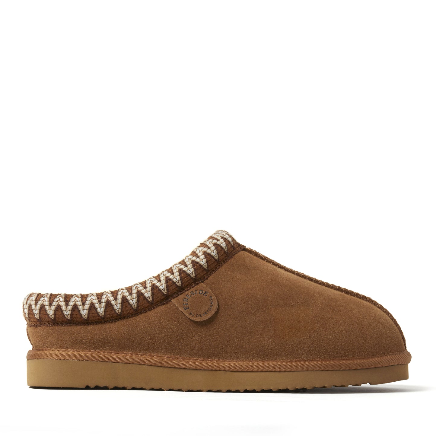 Men's Fireside by Dearfoams Grafton Genuine Shearling Clog With Taping - Water Resistant | Dearfoams