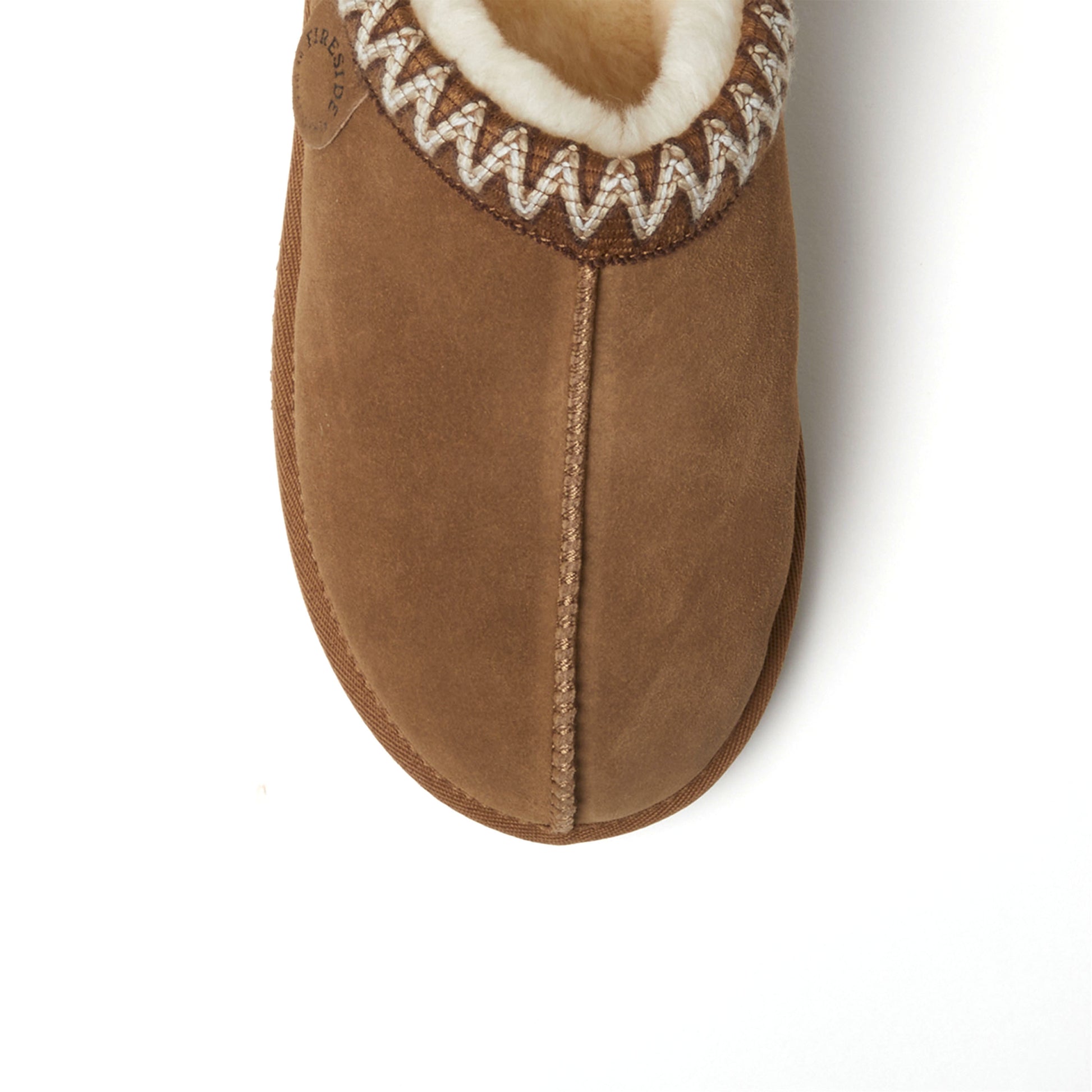 Men's Fireside by Dearfoams Grafton Genuine Shearling Clog With Taping - Water Resistant | Dearfoams