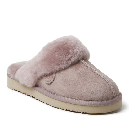 Women's Fireside by Dearfoams Sydney Genuine Shearling Scuff Slipper | Dearfoams