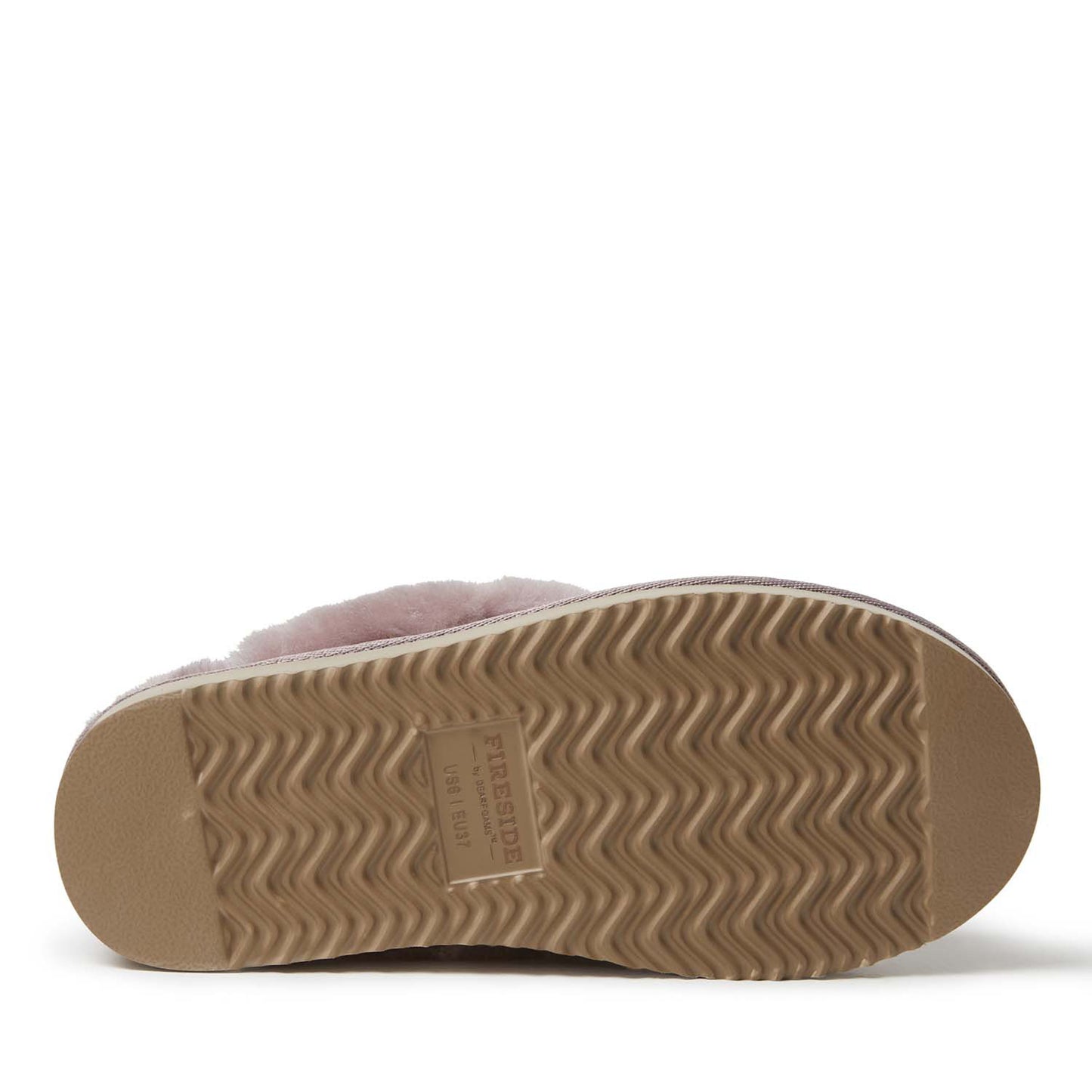 Women's Fireside by Dearfoams Sydney Genuine Shearling Scuff Slipper | Dearfoams