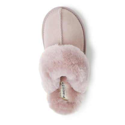 Women's Fireside by Dearfoams Sydney Genuine Shearling Scuff Slipper | Dearfoams