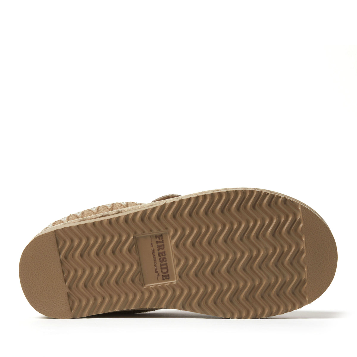 Women's Fireside by Dearfoams Greta Genuine Shearling Clog With Taping - Water Resistant | Dearfoams