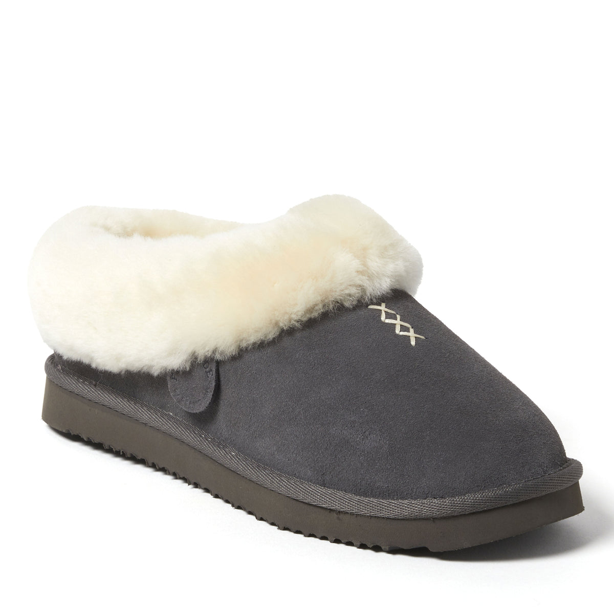 Women's Fireside by Dearfoams Adelaide Genuine Shearling Clog Slipper - Water Resistant | Dearfoams