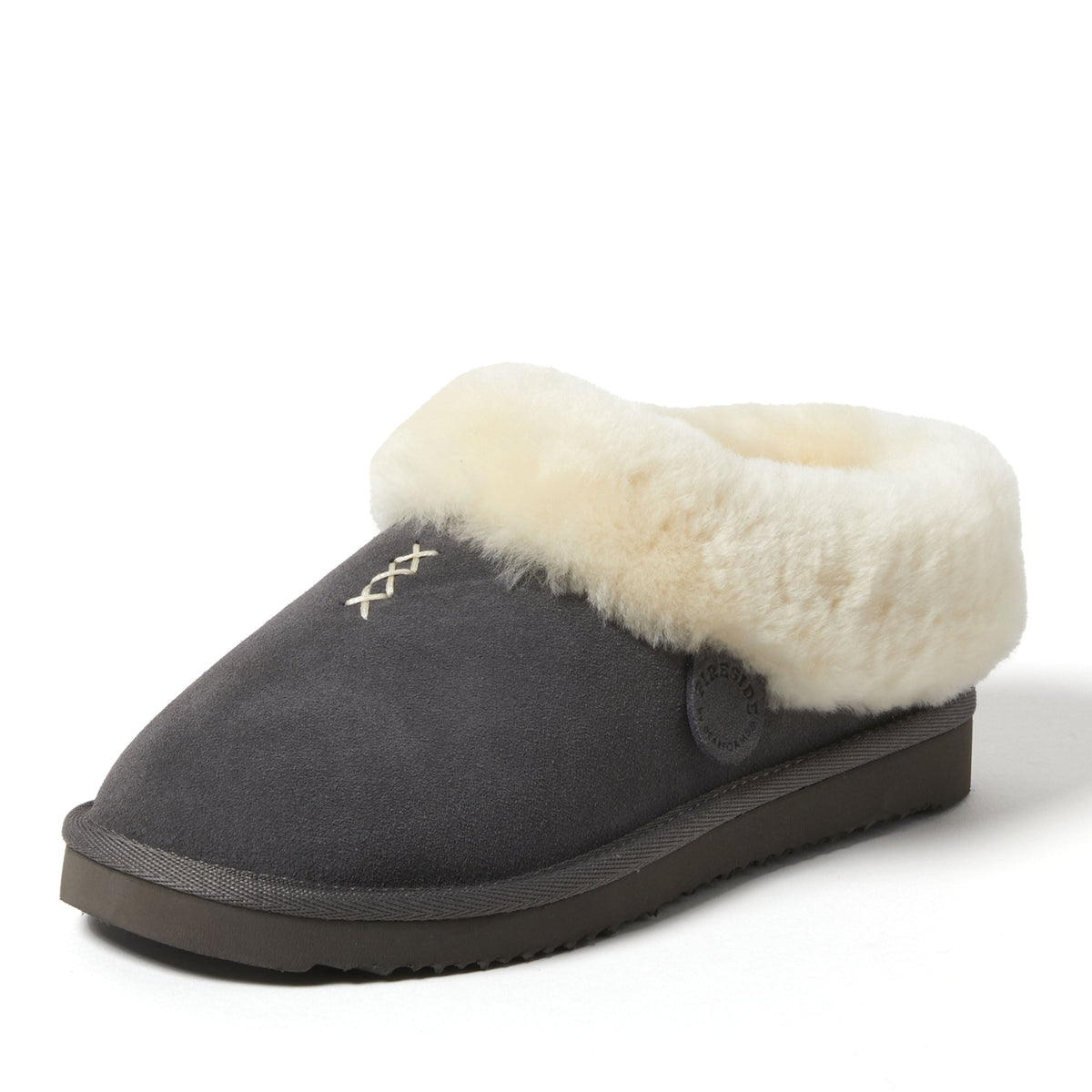 Women's Fireside by Dearfoams Adelaide Genuine Shearling Clog Slipper - Water Resistant | Dearfoams