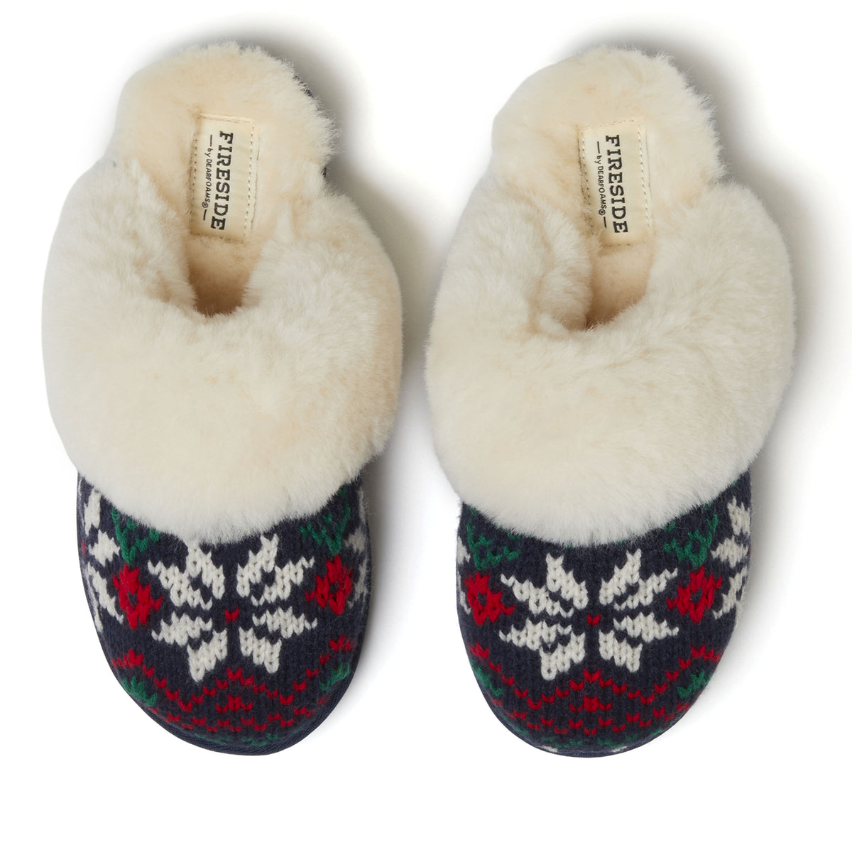 Women's Fireside by Dearfoams Sydney Holiday Fairisle Scuff | Dearfoams