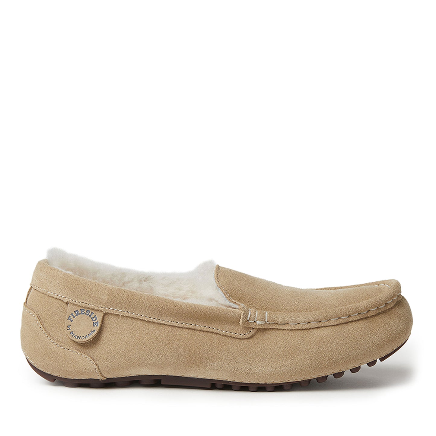 Women's Fireside by Dearfoams Mel Genuine Shearling Moccasin | Dearfoams