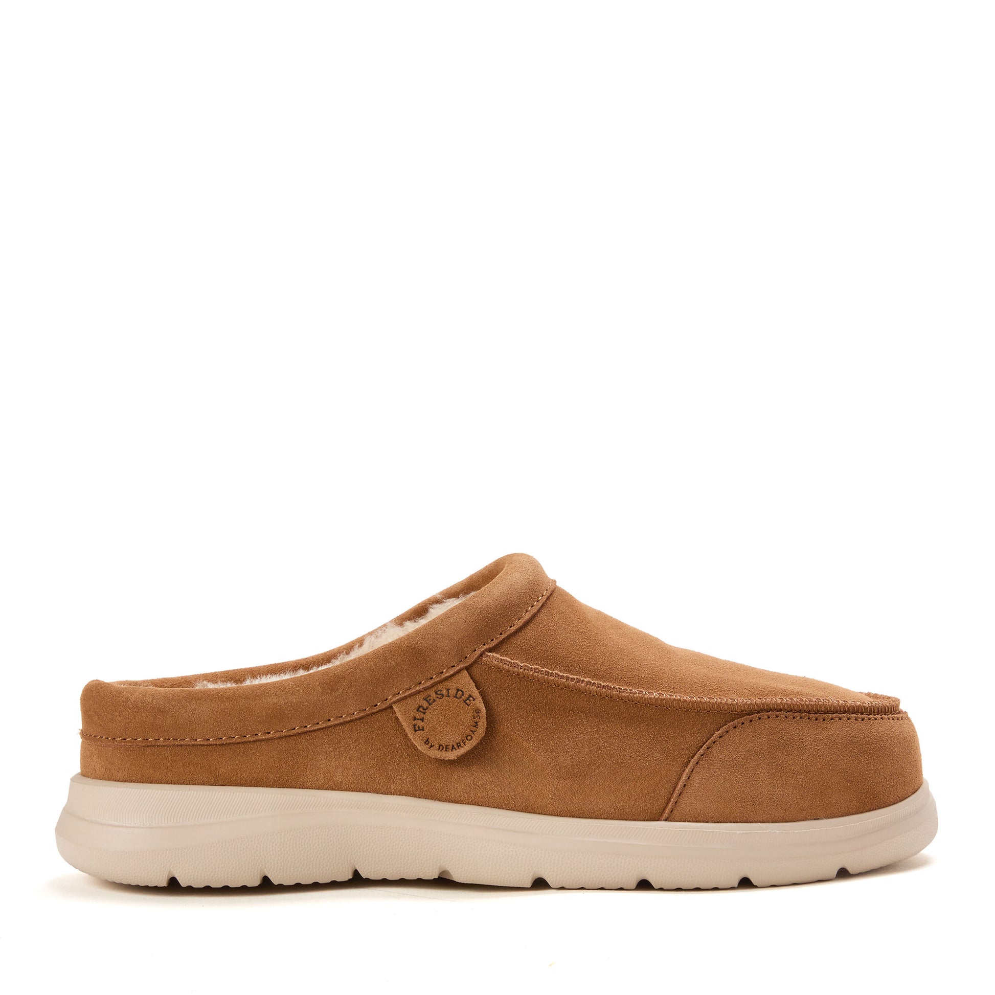Men's Fireside by Dearfoams Lithgow Genuine Shearling Clog | Dearfoams