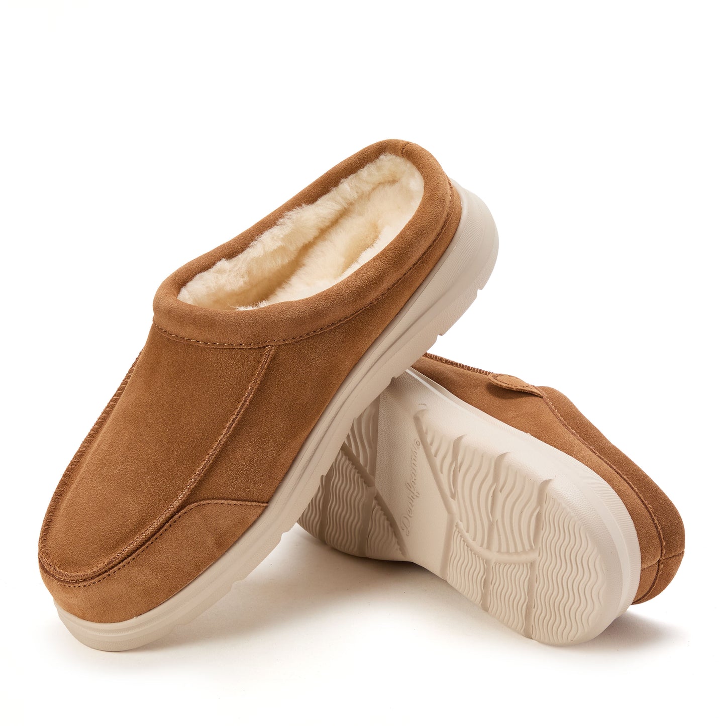 Men's Fireside by Dearfoams Lithgow Genuine Shearling Clog | Dearfoams