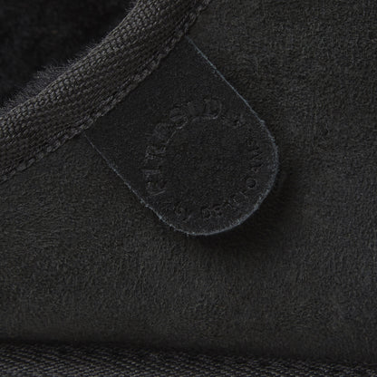 Men's Fireside by Dearfoams Grafton Genuine Shearling Clog Slipper with Woven Accent | Dearfoams
