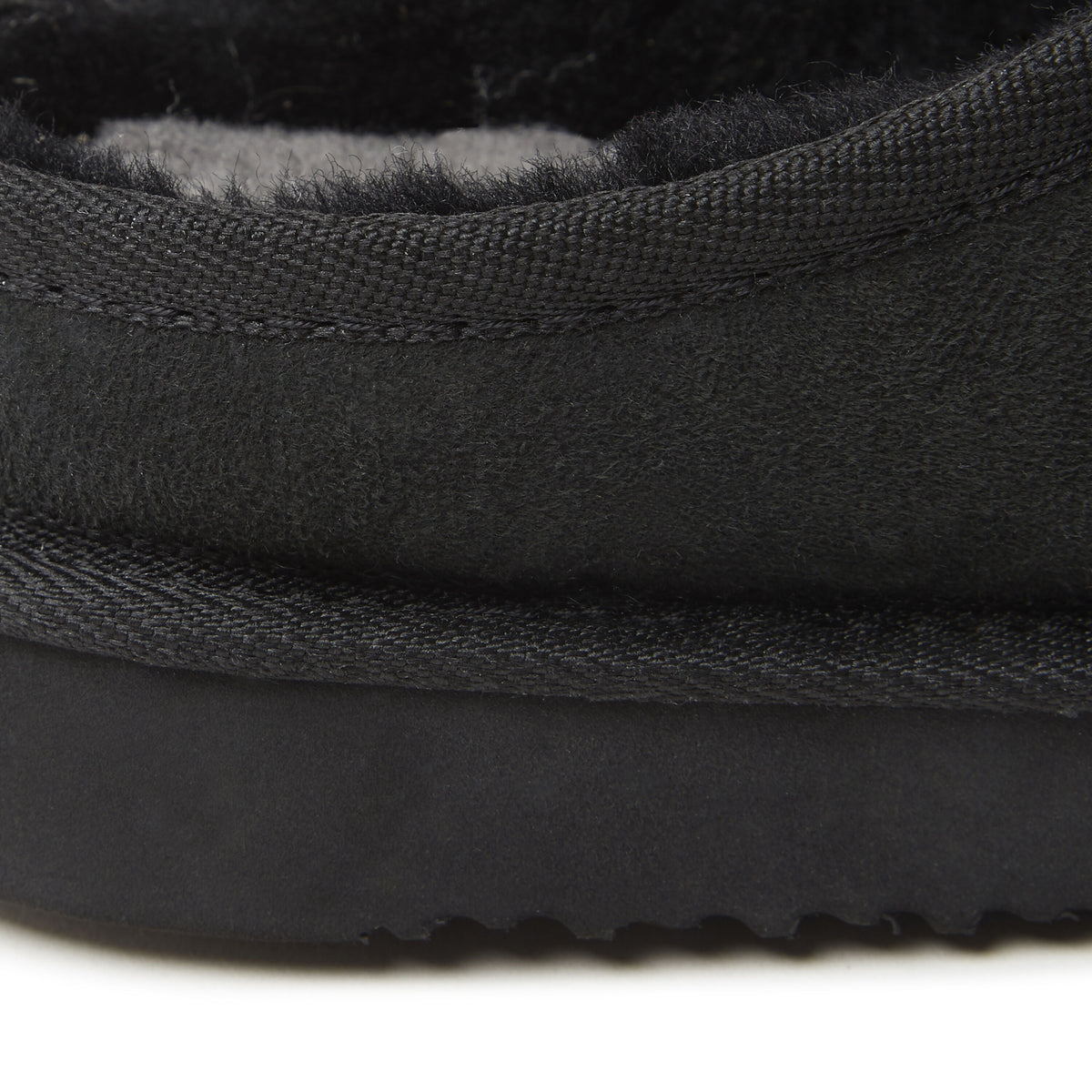 Men's Fireside by Dearfoams Grafton Genuine Shearling Clog Slipper with Woven Accent | Dearfoams