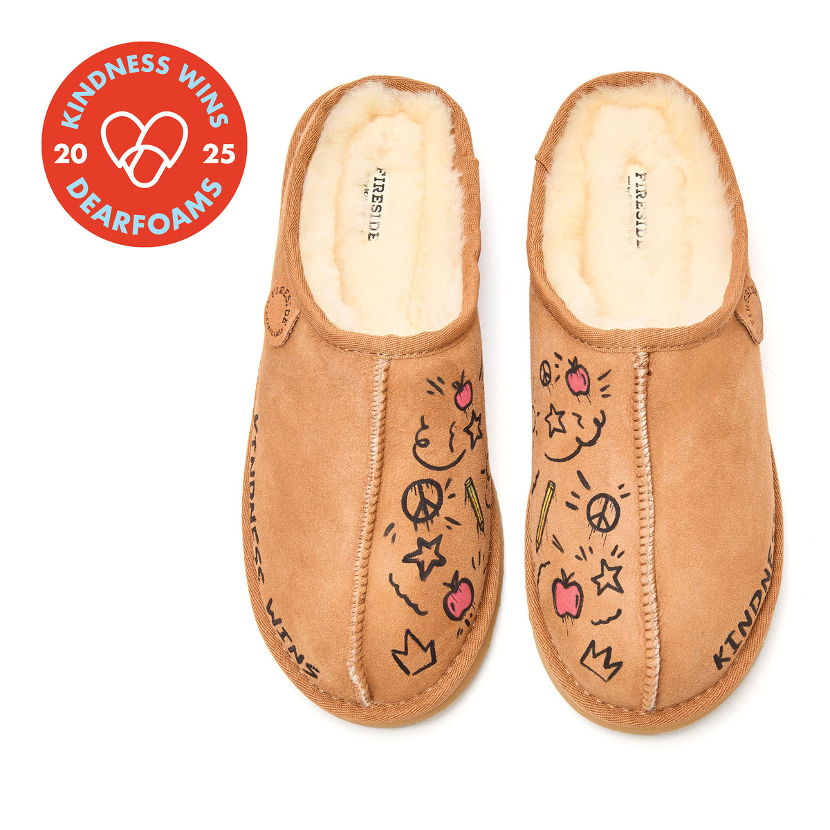 Men's Fireside by Dearfoams Kindness Wins Grafton Genuine Shearling Clog-Online Exclusive | Dearfoams