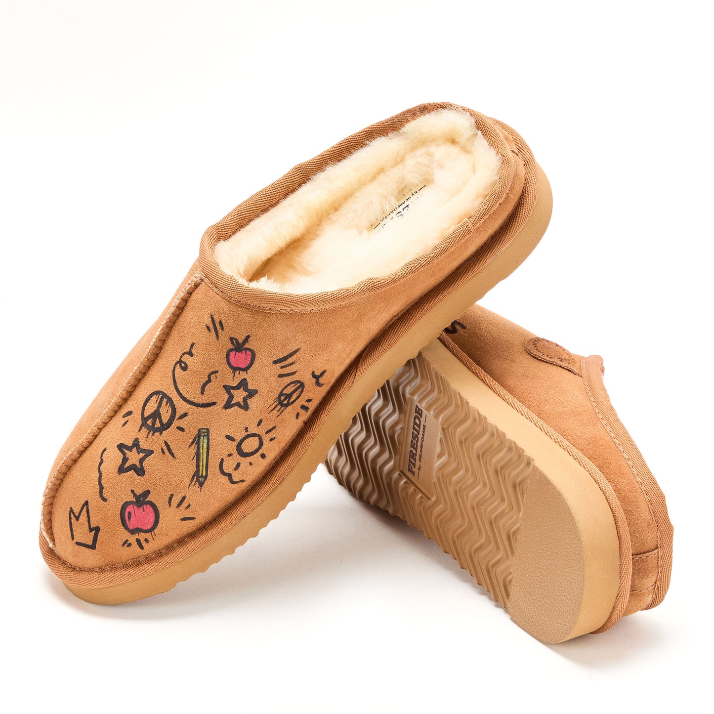 Men's Fireside by Dearfoams Kindness Wins Grafton Genuine Shearling Clog-Online Exclusive | Dearfoams